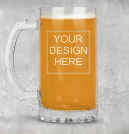 Personalized Beer Mug, Customer Beer Mug, Beer Gift, Design Your Own, Gift For Him, Birthday Gift, Father’s Day Gift
